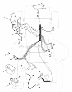 Page D Diagram and Parts List for WE1338A 2003 Husqvarna Lawn Tractor