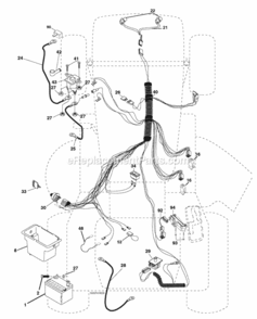 Page D Diagram and Parts List for WE13538LT 2005-06 Husqvarna Lawn Tractor