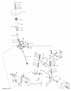 Page I Diagram and Parts List for WE13538LT 2005-06 Husqvarna Lawn Tractor