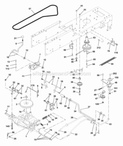Part Location Diagram of 173898 Husqvarna Keeper, Belt Transaxle Gear