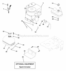 Page E Diagram and Parts List for WE13T38D 2001 Husqvarna Lawn Tractor