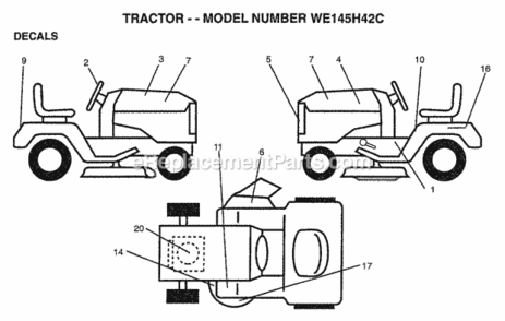 Part Location Diagram of 162461 Husqvarna Decal.Panel.Side