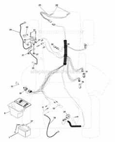Page D Diagram and Parts List for WE145H42F 1999 Husqvarna Lawn Tractor
