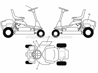 Part Location Diagram of 433596 Weed Eater Decal, V-Belt Sch 30"