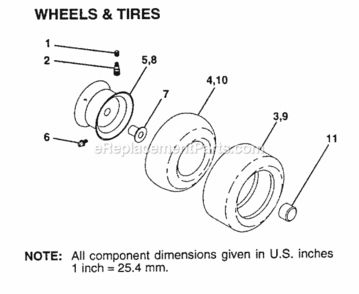Page L Diagram and Parts List for WG1036A 1999 And Before Husqvarna Lawn Tractor