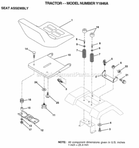 Page I Diagram and Parts List for WG1036A 1999 And Before Husqvarna Lawn Tractor