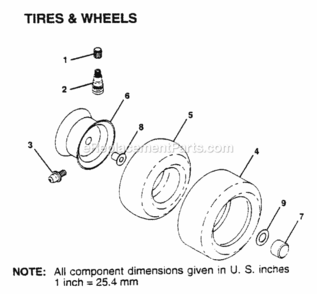 Page J Diagram and Parts List for WG1136B 1999 And Before Husqvarna Lawn Tractor