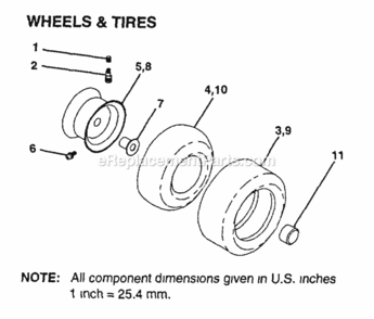 Page K Diagram and Parts List for WG15H42A 1999 And Before Husqvarna Lawn Tractor