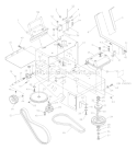 Page F Diagram and Parts List for WG3613P WG 3613 P 968999116 -2005-08 Husqvarna Lawn Mower