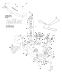 Page B Diagram and Parts List for 4817 WHT  968999238 -2004-09 Husqvarna Lawn Mower