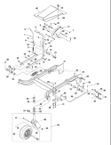 Part Location Diagram of 539106685 Husqvarna Caster Assembly, Complete