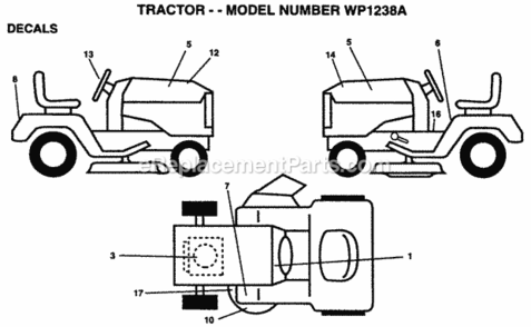 Part Location Diagram of 138955 Husqvarna Decal.Dash.Inst.