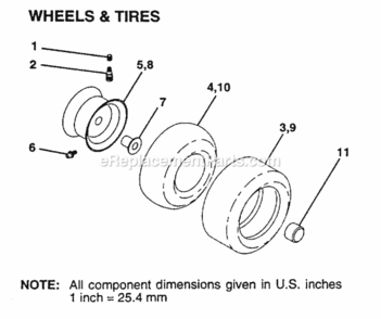 Page K Diagram and Parts List for WP1238B 1996 Husqvarna Lawn Tractor