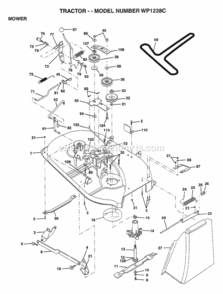 Part Location Diagram of 154810 Husqvarna Arm-Clutch,Prim