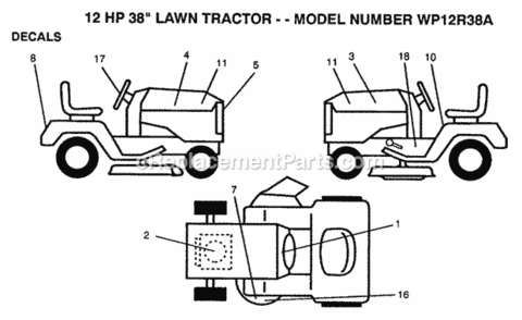 Part Location Diagram of 135844 Husqvarna Decal, Wheel Cap