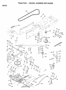 Part Location Diagram of P930-055A Husqvarna Transaxle Peerless