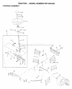 Part Location Diagram of 156595 Husqvarna Kit Steering Assembly