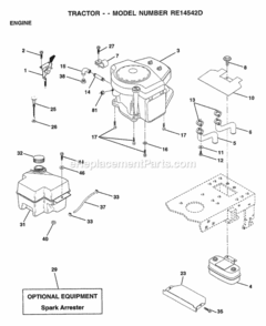 Page R Diagram and Parts List for WP145H42G 1999 Husqvarna Lawn Tractor