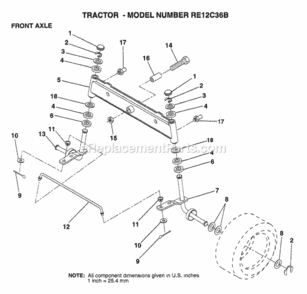 Page W Diagram and Parts List for WP145H42G 1999 Husqvarna Lawn Tractor