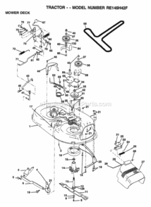 Page AA Diagram and Parts List for WP145H42G 1999 Husqvarna Lawn Tractor