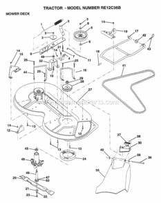 Page AB Diagram and Parts List for WP145H42G 1999 Husqvarna Lawn Tractor