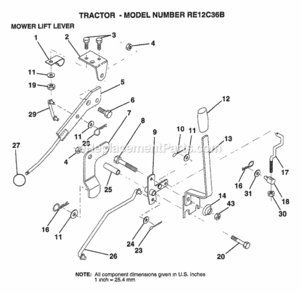 Page AG Diagram and Parts List for WP145H42G 1999 Husqvarna Lawn Tractor
