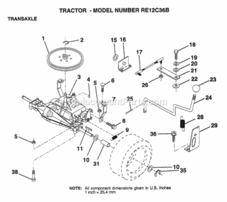 Page AW Diagram and Parts List for WP145H42G 1999 Husqvarna Lawn Tractor