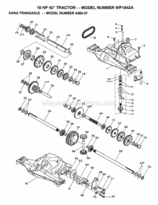 Part Location Diagram of 4601 Husqvarna Kit Shifter Assembly