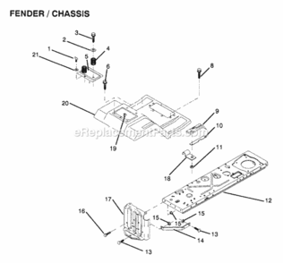 Part Location Diagram of 124332X424 Husqvarna Fender/Footrest