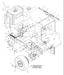 Page H Diagram and Parts List for W3612 W 3612 2001-02 Husqvarna Lawn Mower
