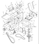 Page H Diagram and Parts List for W3213A W 3213 A 539104773-01 -2000-02 Husqvarna Lawn Mower