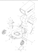 Page B Diagram and Parts List for W53SBEK W 53 SBEK 968999287 -2007-03 Husqvarna Lawn Mower