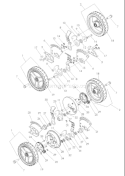 Page H Diagram and Parts List for W53SBEK W 53 SBEK 968999287 -2007-03 Husqvarna Lawn Mower