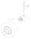 Part Location Diagram of 539109063 Husqvarna Caster Fork