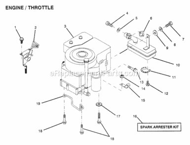 Page N Diagram and Parts List for X1236A 1991 Husqvarna Lawn Tractor
