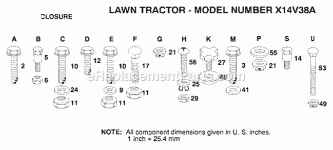 Page W Diagram and Parts List for X1236A 1991 Husqvarna Lawn Tractor