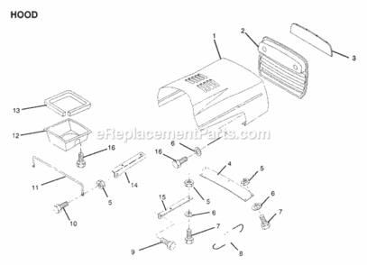 Page AG Diagram and Parts List for X1236A 1991 Husqvarna Lawn Tractor