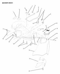 Page AN Diagram and Parts List for X1236A 1991 Husqvarna Lawn Tractor