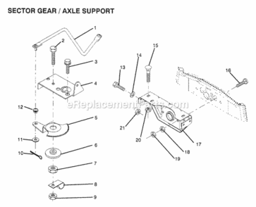 Page AV Diagram and Parts List for X1236A 1991 Husqvarna Lawn Tractor