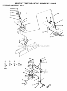Part Location Diagram of 124650X012 Husqvarna Dash