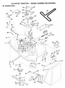 Part Location Diagram of 106734X Husqvarna Spring