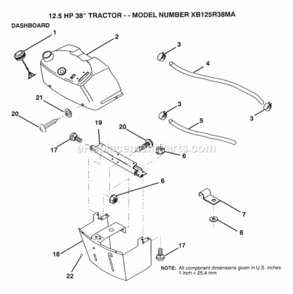 Part Location Diagram of 122015X Husqvarna Sub 141523