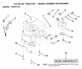 Part Location Diagram of 121851X Husqvarna Spark Arrester