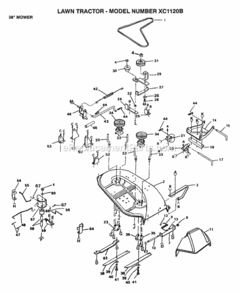 Part Location Diagram of 109504X Husqvarna Stop, Deck, Front