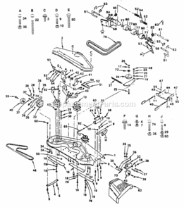 Page D Diagram and Parts List for XC1182HB 1991 Husqvarna Lawn Tractor