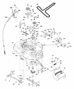 Page F Diagram and Parts List for XT185H42LT 2006-01 Husqvarna Lawn Tractor
