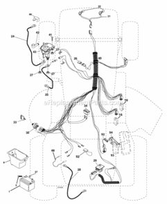 Page D Diagram and Parts List for XT185H42LT 2006-01 Husqvarna Lawn Tractor