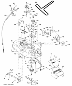 Page F Diagram and Parts List for XT185H42LT 2006-01 Husqvarna Lawn Tractor