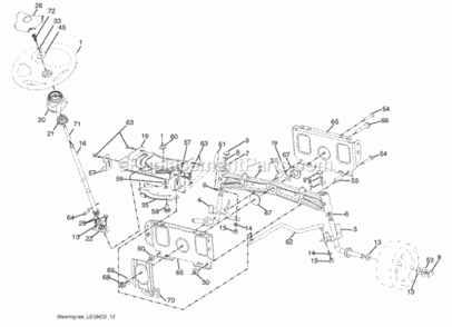 Page I Diagram and Parts List for XT195H42LT 2008-10 Husqvarna Lawn Tractor