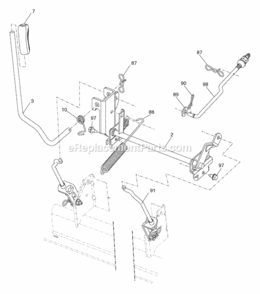 Page G Diagram and Parts List for XT19H42YT 2006-01 Husqvarna Lawn Tractor
